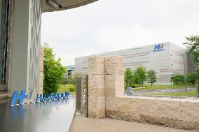 Exterior, logo, and sign of H.U. Bioness Complex